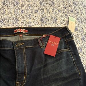 Makers of True Originals Dark Blue Straight Leg Jeans